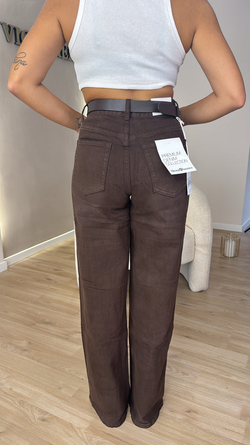 Jeans palazzo brown