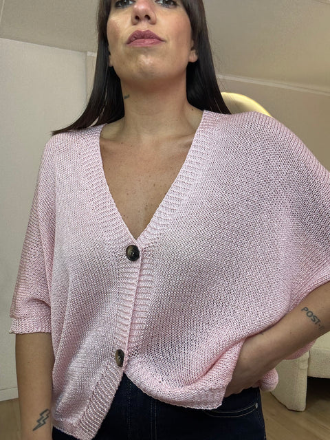 Cardigan over in filo