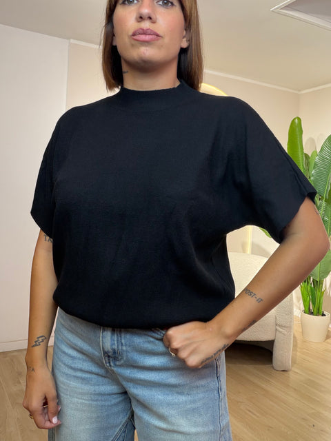 Maglia 3/4 lana rasata