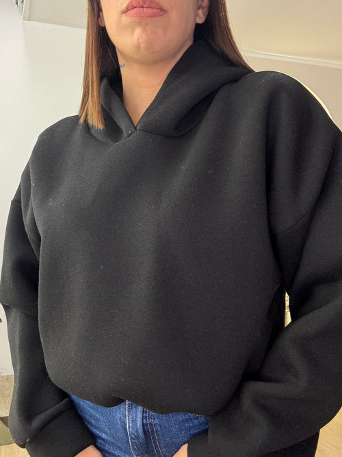 Felpa con cappuccio in pile