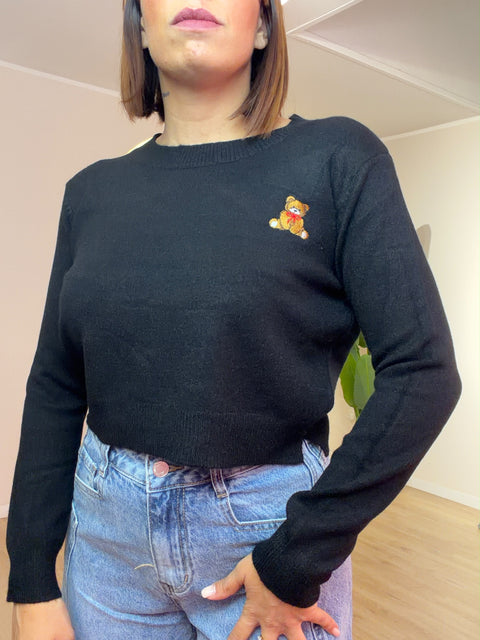 Maglia Teddy crop