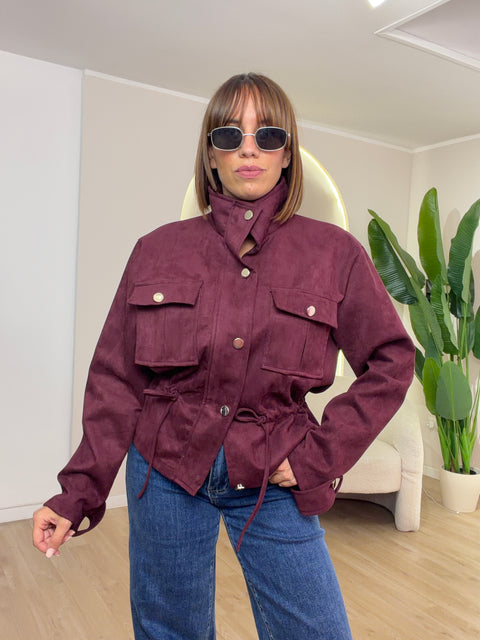 Jacket camoscio