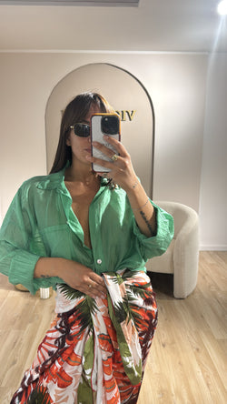 Camicia velata con taschino