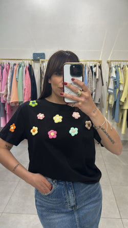 T-shirt fiori