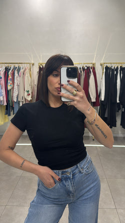 T - shirt mezza manica crop By Lumina