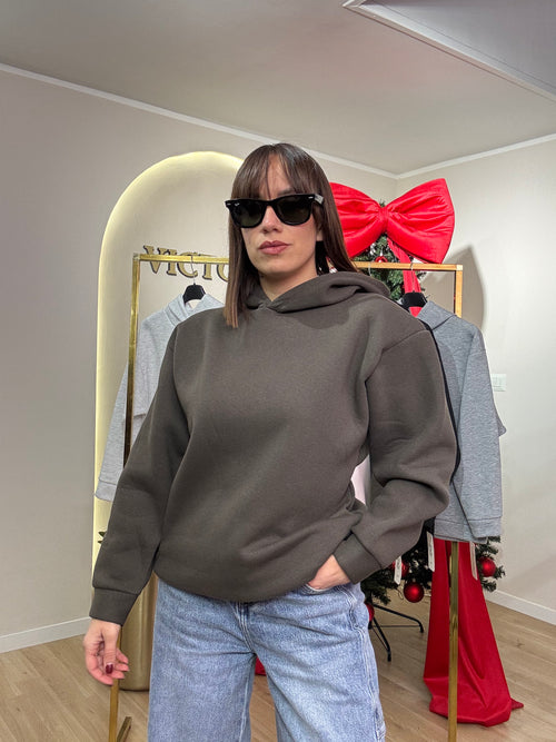 Felpa in pile con cappuccio promo