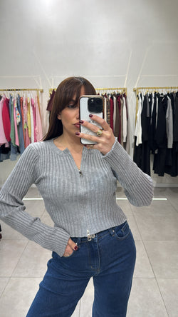 Maglia con zip