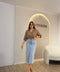 Gonna in denim longuette