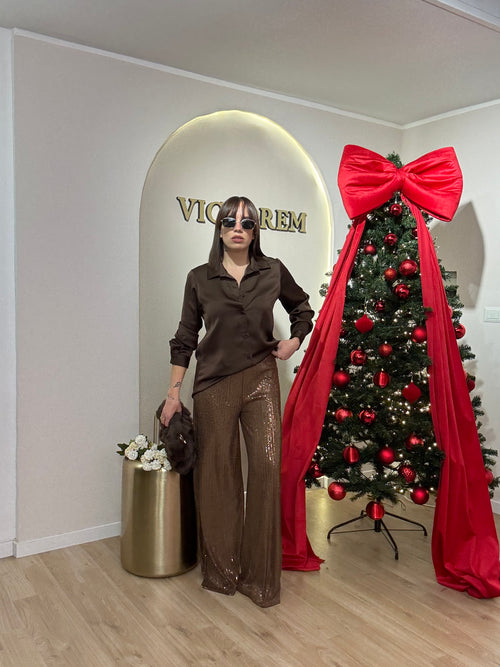 Pantalone in paillettes