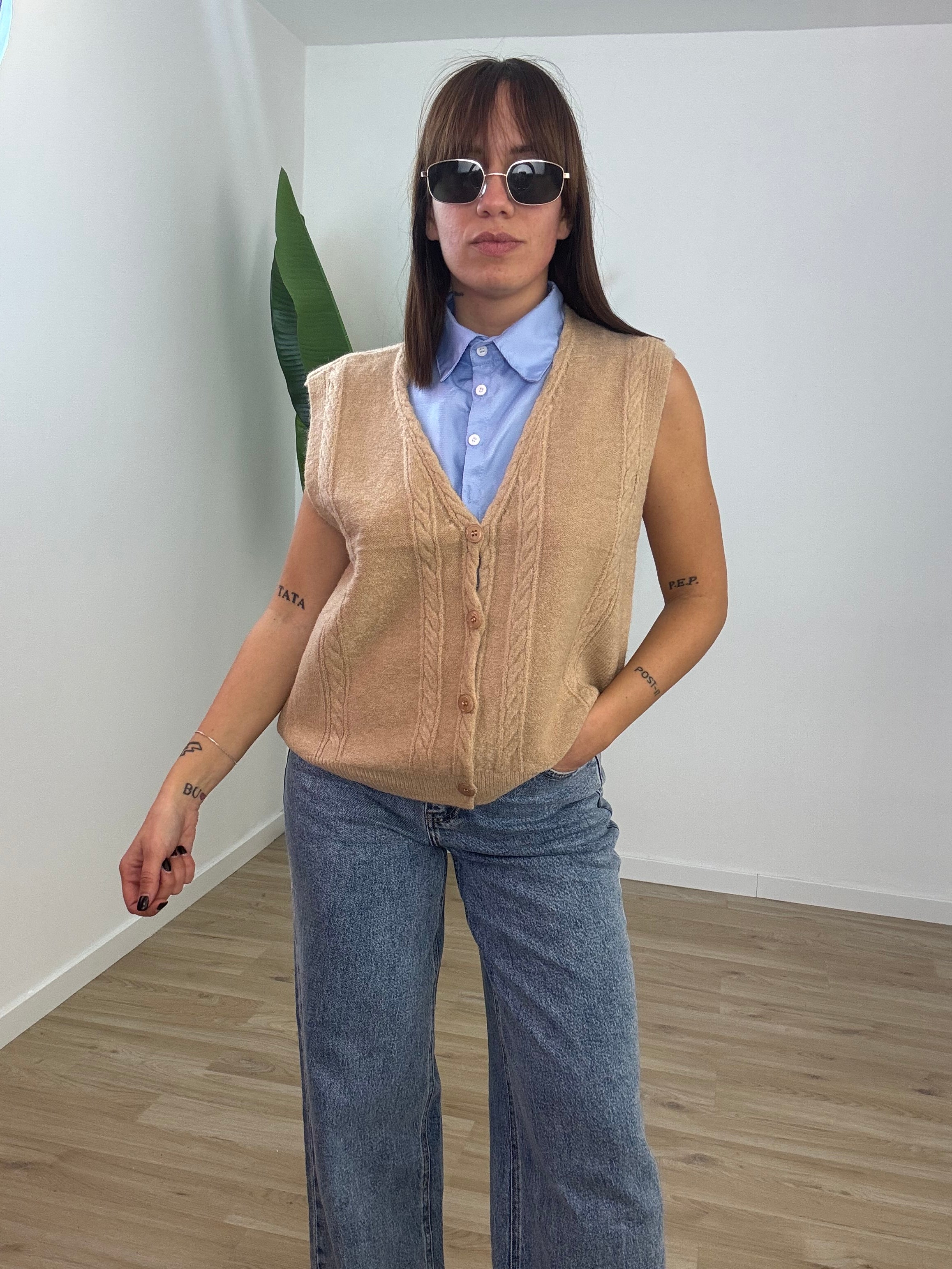 Gilet in lana pesante