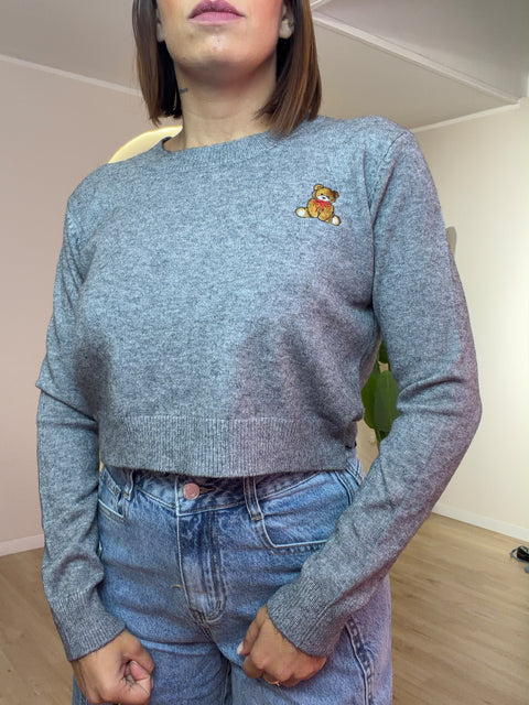 Maglia Teddy crop