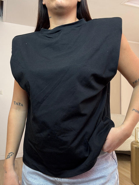 T-shirt basic con spallina