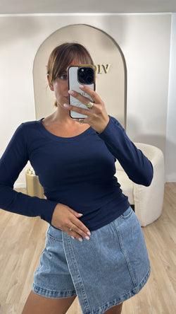 Maglia basic giro collo