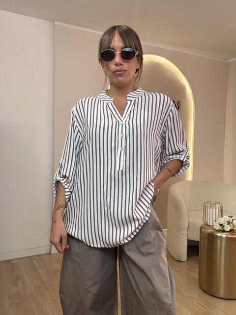 Camicia collo coreano