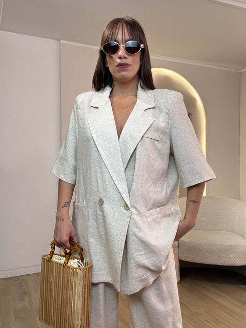 Tailleur misto lino