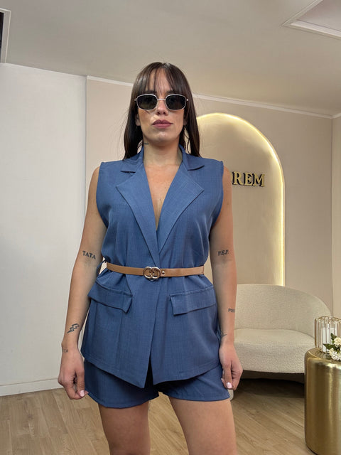 Coordinato shorts con cinta