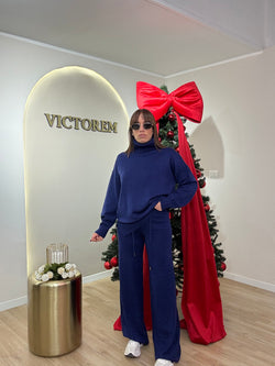 Coordinato lana rasata collo alto new