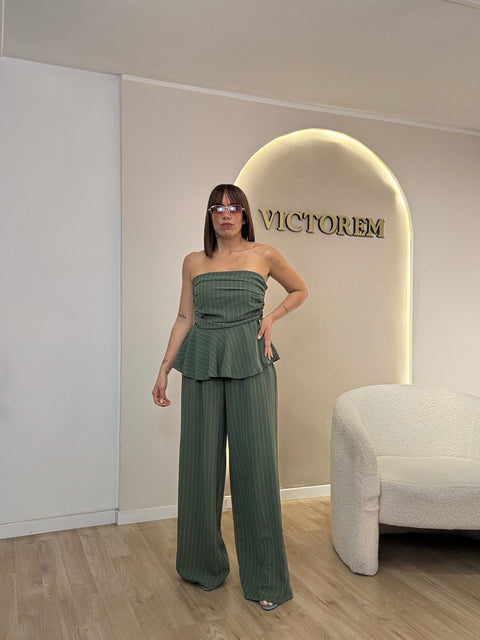 Coordinato gessato Claire