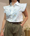 Camicia can volant fiorellini