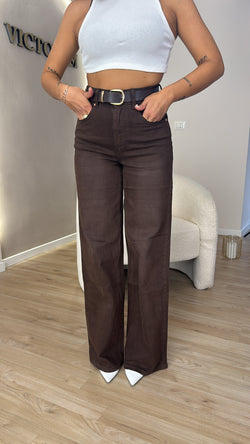 Jeans palazzo brown