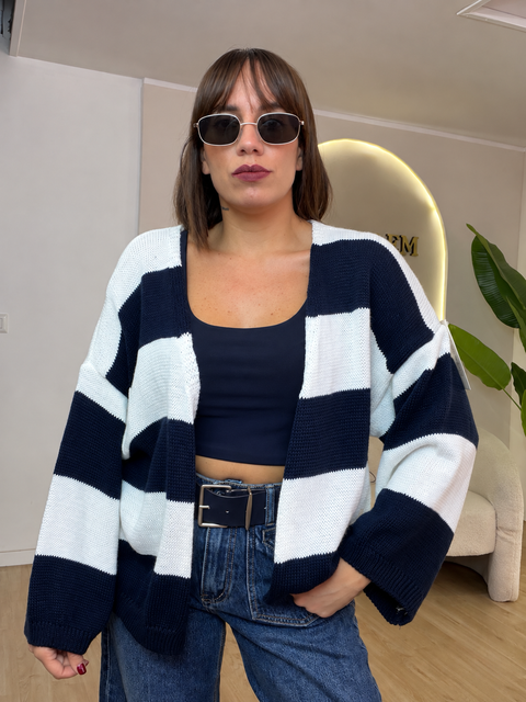 Cardigan Pamela righe