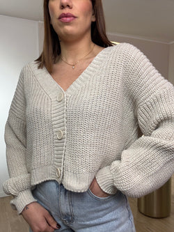 Cardigan con bottoncini