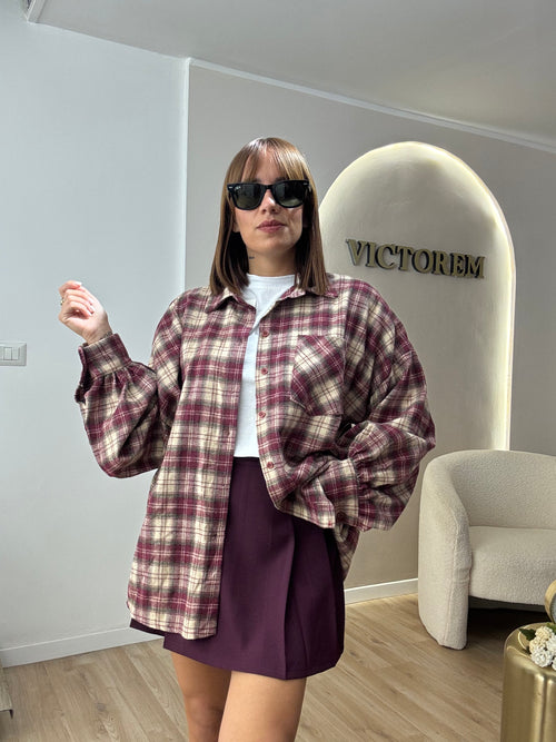 Camicia a quadri flanella