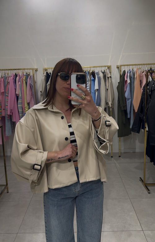 Jacket “‘Cristina “ ecopelle