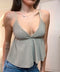 Top spallina sottile texture